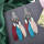 E-6484 Women Feather Earrings Bohemian Long Fringe Tassel   Dangle Earrings For Women Girls