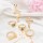 R-1575 6Pcs/Set Vintage Gold Bohemian Snake Shape Love Letter Midi Finger Rings Sets for Women Party Jewelry Accessories