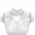 N-7819 Simple Shoulder Chains For Women Alloy Multilayer Chokers Ethnic Tassels Body Chains Female
