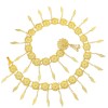 N-7822 Indian Gold Metal Flower Leaf Tassel Belly Chains for Women Dance Party Body Jewelry Accessories