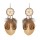 E-6493 6 Colors Bohemian Style Long Feather Earrings for Women
