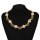 N-7824 Rhinestones Chokers Necklaces For Women Statement Charms Glossy Metal Baroque Necklaces Jewelry