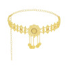 N-7827 Coin Tassel Rhinestone Hollow Flower Body Chain Dancing Belly Chain Boho Ethnic Waist Chains for Women Girls