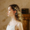 E-6496 Bridal Earrings Wedding Dresses Ins Style Crystal Beads Shell Ear Clips Elf Earrings Handmade Earcuff