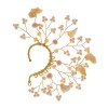 E-6496 Bridal Earrings Wedding Dresses Ins Style Crystal Beads Shell Ear Clips Elf Earrings Handmade Earcuff