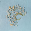 E-6496 Bridal Earrings Wedding Dresses Ins Style Crystal Beads Shell Ear Clips Elf Earrings Handmade Earcuff
