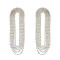 E-6499  Luxury Exaggerated Large Crystal Rhinestone Long Tassel Pendant Earrings Ladies Nightclub Party Wedding Jewelry Gifts