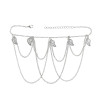 B-0490 Korea fashion silver plated multilayer chains leopard head slave bracelet