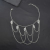 B-0490 Korea fashion silver plated multilayer chains leopard head slave bracelet