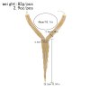 N-7836 Long Tassels Women Chokers Necklaces Gypsy Baroque Alloy Glossy Metal Charms Statement Necklaces
