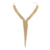 N-7836 Long Tassels Women Chokers Necklaces Gypsy Baroque Alloy Glossy Metal Charms Statement Necklaces