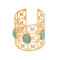 B-1222 Gold Hollow Turquoise Rhinestone Bracelet Arm Cuff For Women Girls Party Jewelry Gift