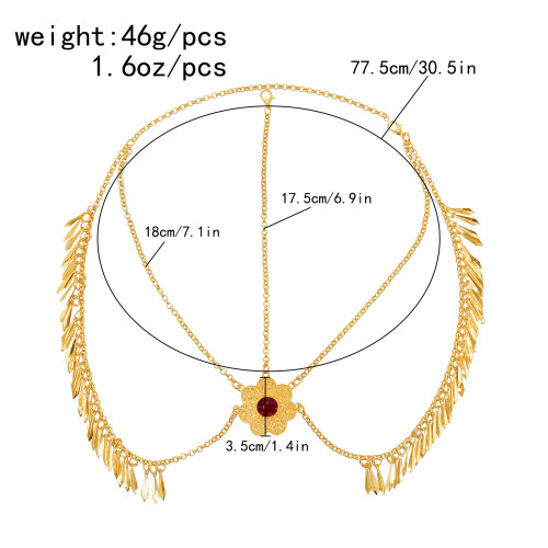 F-1007 Women's Fashion Gold Tassel Headdress Wedding Hair Accessories Suitable for Women's Party Jewelry Gifts