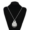N-7837 New 2023 Spring Fashion Boho Women's Party Jewelry Gift National Alloy Necklace Peacock Tassel Necklace Jewelry