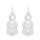 E-6502 Silver Phoenix Earrings Tassels Dangle Birthday Jewelry Gifts for Women's Girl Christmas Graduation Party