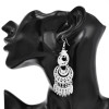 E-6502 Silver Phoenix Earrings Tassels Dangle Birthday Jewelry Gifts for Women's Girl Christmas Graduation Party