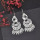 E-6502 Silver Phoenix Earrings Tassels Dangle Birthday Jewelry Gifts for Women's Girl Christmas Graduation Party