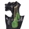 E-6504 Fashion New Elegant Women's Feather Earrings Without Perforations Long Tassel Chain Earrings Holiday Party Jewelry Gifts