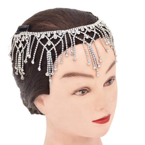 F-1012 Super Fairy Crystal Forehead Hair Ornament Exotic Nationality Bride Head Chain