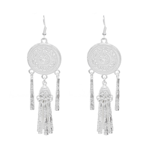 E-6506 Bohemian Style National Fashion Alloy Earrings Tassel Earrings Jewelry Suitable for Girls' Holiday Party Graduation Gifts