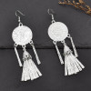 E-6506 Bohemian Style National Fashion Alloy Earrings Tassel Earrings Jewelry Suitable for Girls' Holiday Party Graduation Gifts
