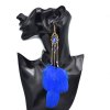 E-6505 Long Drop Earrings For Women Exaggerated Feather Pendant Vintage Bohemian Ethnic Indian Jhumka Earrings