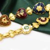 N-7853 Alloy Heart Chokers Necklaces For Women Charms Baroque Gypsy Statement Necklaces Female