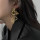E-6508 Punk Vintage Gold Rose Flower Snake Earrings Dangle for Women Girls Birthday Party Jewelry Gift Vacation Decoration