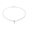 N-7855 Silver Single Layer Rhinestone Tassel Belly Chains Navel Nail Pendant Waist Chain