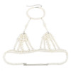 N-7856 FASHION BOHEMIAN GYPSY WAIST CHAIN BODY CHAIN BEAD BRA Pearl BRA FOR WOMEN JEWELRY