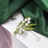 P-0452 Rhinestones Pearl Alloy Brooch for girls,Leaf Women Brooch Elegant Wedding Birthday Party Decoration