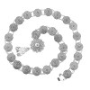 N-7857 Antique Silver Round Carved Metal Waist Chain Turkish Ethnic Belly Chains