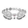 N-7860 Bohemian Style Antique Silver Leaf Carved Metal Waist Chain Suitable for Ladies' Party and Dance Belly Chain