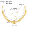 F-1017 Gold Bridal Rhinestone Forehead Head Chain Coin Tassel Headband for Women Girls Wedding Holiday Party Hair Accessories