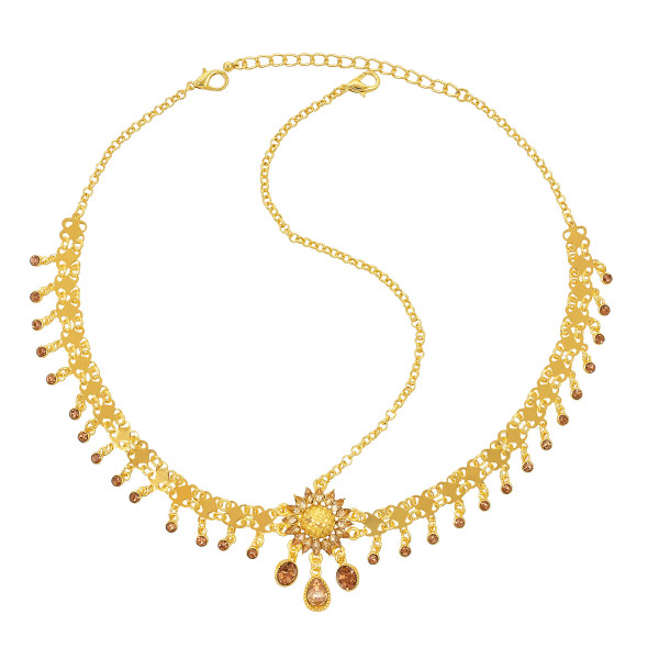 F-1016 Fashion Gold Tassel Sunflower Women's Headwear Wedding Hair Accessories Suitable for Women's Party Jewelry Gifts