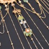 F-1019 Chinese Bridal Hair Accessories Long Tassel Blue Crystal Pendant Hair Jewelry