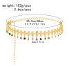 N-7862 Daisy Flower Rhinestone Tassel Body Chain Dancing Belly Chain Fresh Waist Chains for Women Girls