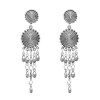 E-6513 Vintage Tassel Earrings For Women Bohemian Ethnic Carved Gypsy Drop Dangle Statement Earrings