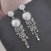 E-6513 Vintage Tassel Earrings For Women Bohemian Ethnic Carved Gypsy Drop Dangle Statement Earrings