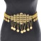 N-7863 COIN TASSEL RHINESTONE HOLLOW CARVED DRESS BODY CHAIN DANCING BELLY CHAIN BOHO ETHNIC WAIST CHAINS FOR WOMEN GIRLS