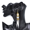 E- 6515 Bohemian Indian Women's Long Dropped Earrings Exaggerate Feather Pendant Retro Bo Earrings Tradition