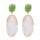 E-6516 Irregular Acrylic Gem Earrings Green Summer Tourism Earrings Jewelry