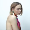 E-6516 Irregular Acrylic Gem Earrings Green Summer Tourism Earrings Jewelry