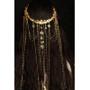 F-1019 Chinese Bridal Hair Accessories Long Tassel Blue Crystal Pendant Hair Jewelry