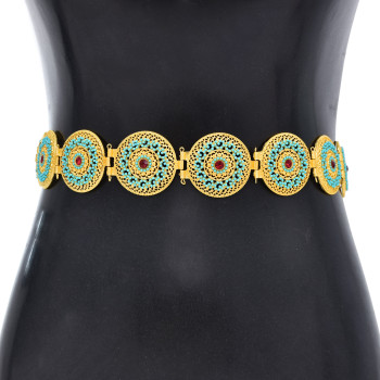 N-7864 Bohemian National Style Fashion Rhinestone Body Chain Dance Belly Chain Suitable for Women Jewelry Personalized Accessories Gift