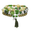 B-1225 6 Sets Boho Bracelets For Women Multilayer Stackable Sparkly Crystal Beaded Stretch Bracelets For Women Girls Gift
