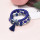 B-1225 6 Sets Boho Bracelets For Women Multilayer Stackable Sparkly Crystal Beaded Stretch Bracelets For Women Girls Gift