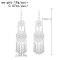 E-6518 Alloy Tassel Women Earrings Silver Bohemian Ethnic Drop Dangle Earrings Gypsy Indian Jhumka
