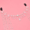 F-1025 Super Fairy Flower Forehead Bead Chain Tassel Hair Ornament Bride Head Chain for Vacation Travelling