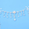 F-1025 Super Fairy Flower Forehead Bead Chain Tassel Hair Ornament Bride Head Chain for Vacation Travelling